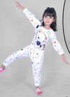 White Colour Casual Wear Stretchable Lycra Top And Pant Baby Girls Collection BABY 7 04